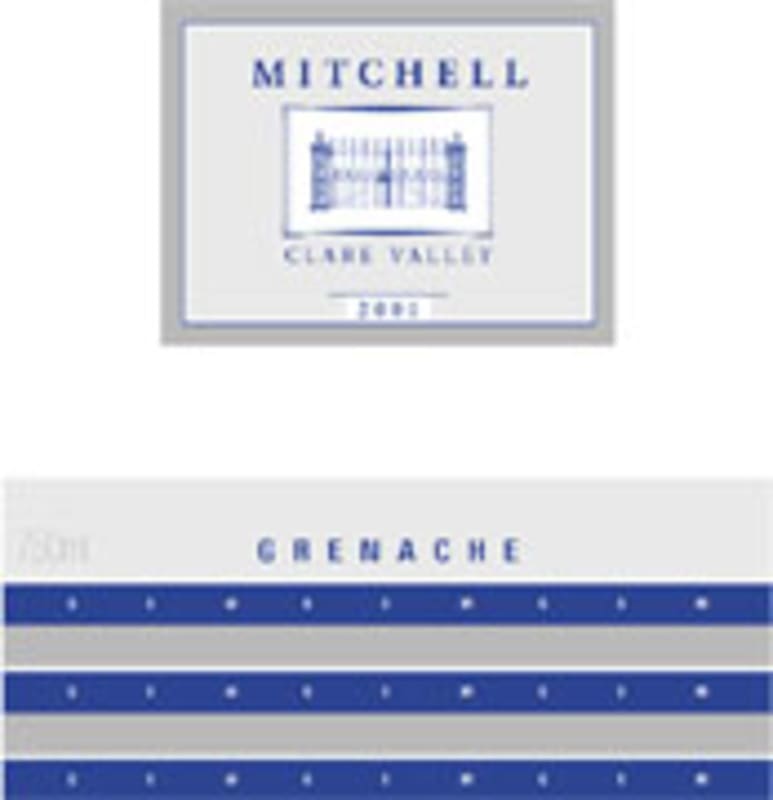 Mitchell Grenache 2001 Front Label