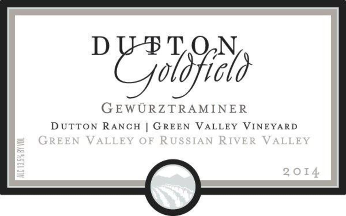 Dutton-Goldfield Dutton Ranch Green Valley Vineyard Gewurztraminer 2014 Front Label