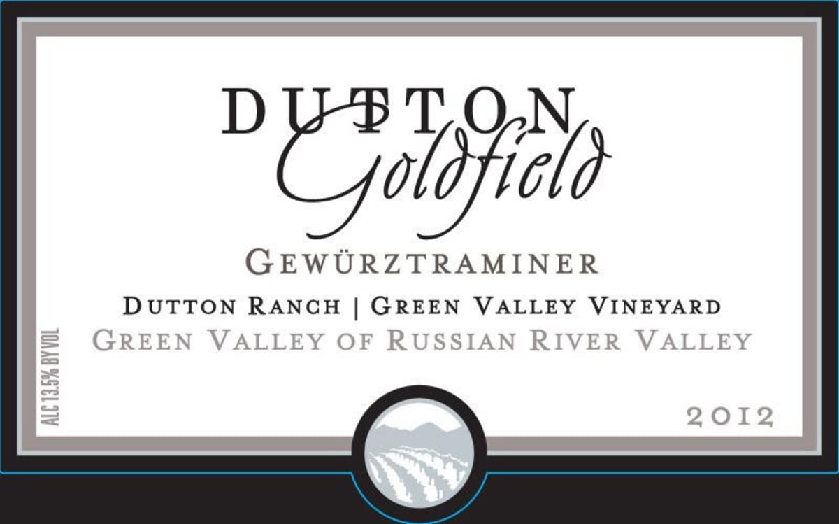 Dutton-Goldfield Dutton Ranch Green Valley Vineyard Gewurztraminer 2012 Front Label