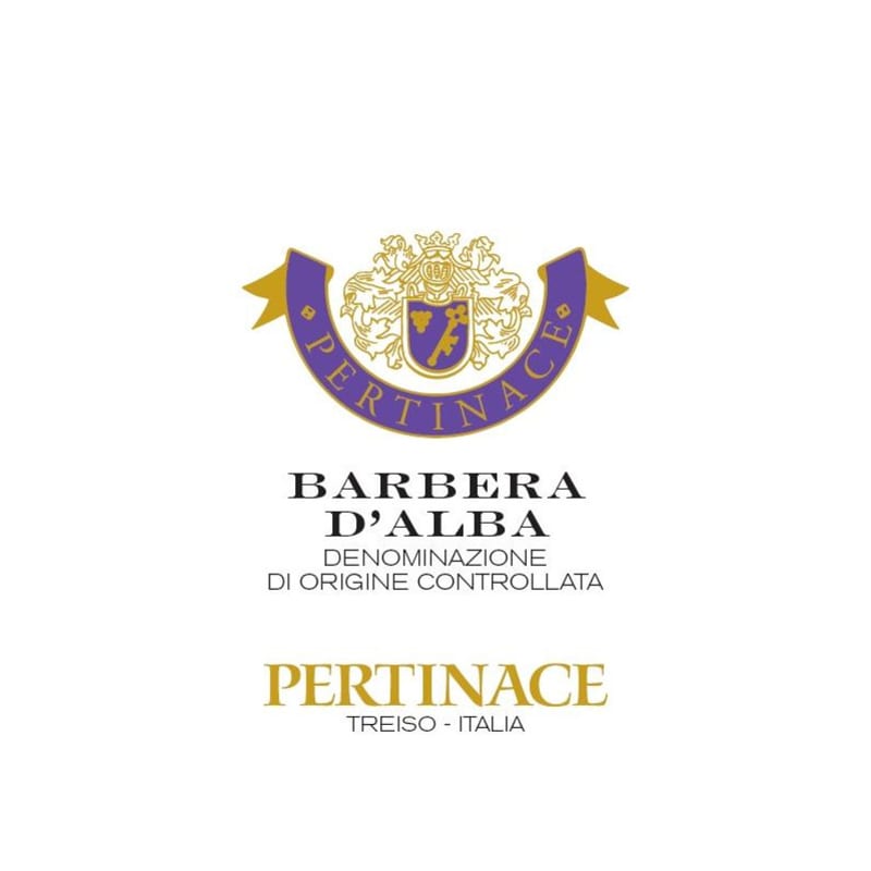 Pertinace Barbera d'Alba 2010 Front Label