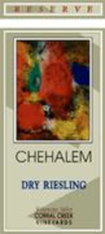 Chehalem Corral Creek Vineyard Reserve Riesling 1998 Front Label