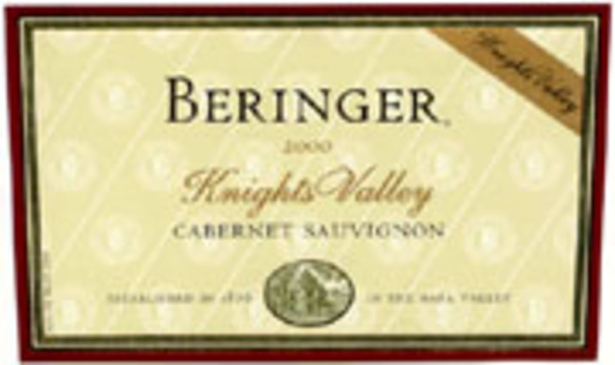 Beringer Knights Valley Cabernet Sauvignon (half-bottle) 2000 Front Label