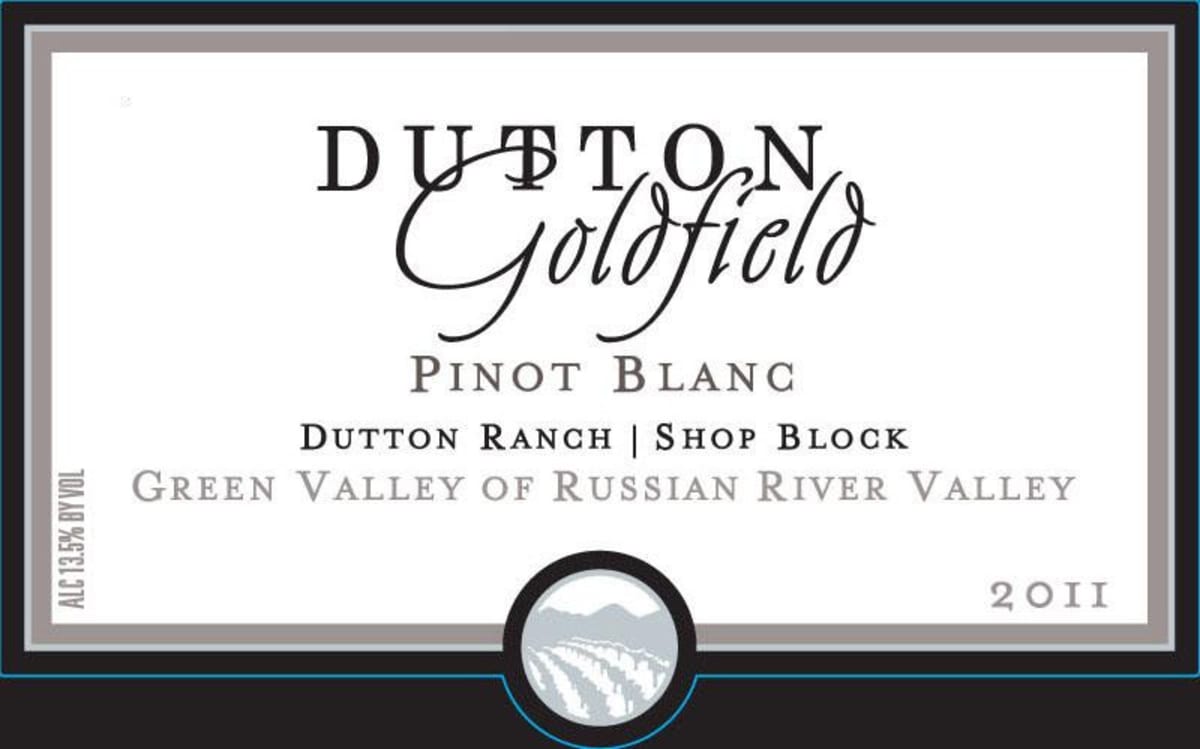 Dutton-Goldfield Dutton Ranch Shop Block Pinot Blanc 2011 Front Label