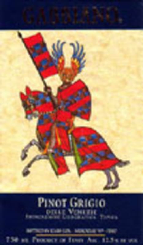 Gabbiano Pinot Grigio 2004 Front Label