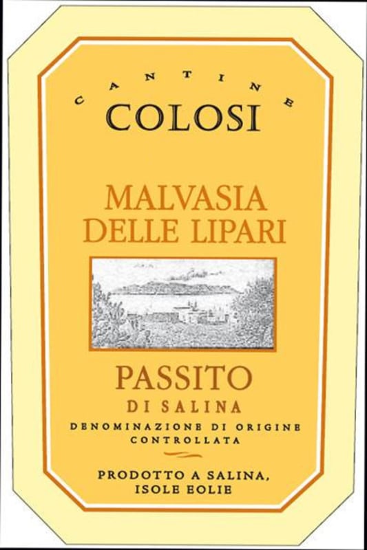 Colosi Malvasia delle Lipari Passito di Salina 2009 Front Label