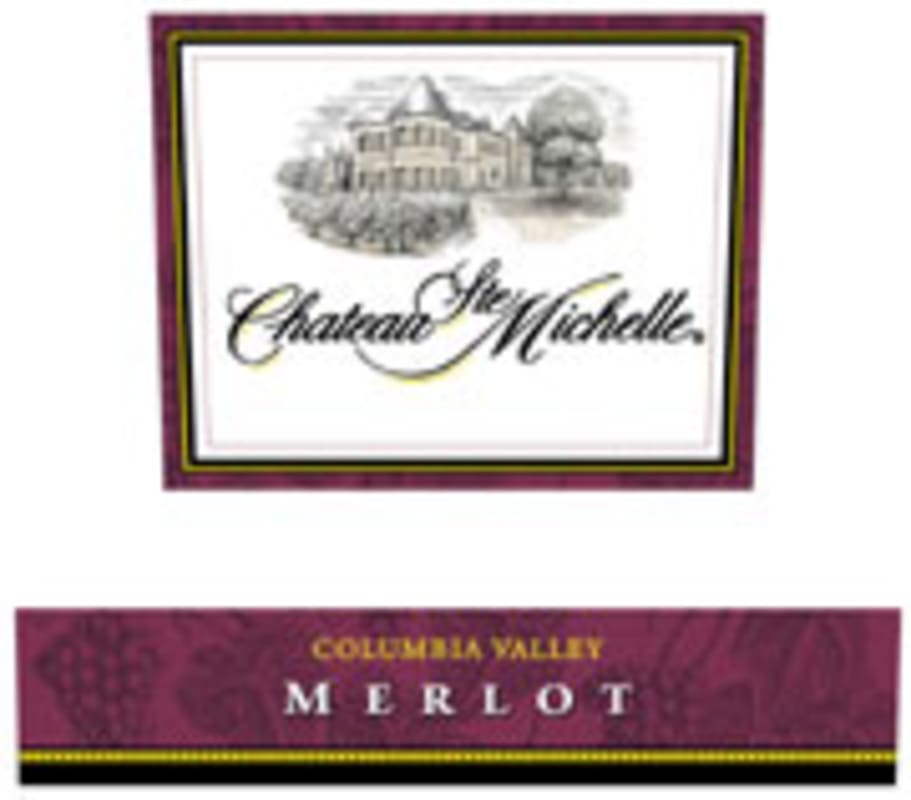 Chateau Ste. Michelle Columbia Valley Merlot 2002 Front Label