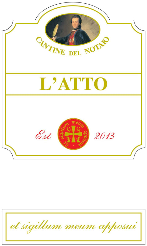 Cantine del Notaio Basilicata L'Atto Rosso 2013 Front Label