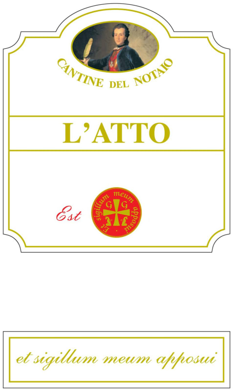Cantine del Notaio Basilicata L'Atto Rosso 2014 Front Label