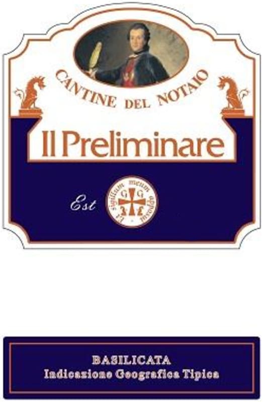 Cantine del Notaio Basilicata Il Preliminare Bianco Secco 2014 Front Label