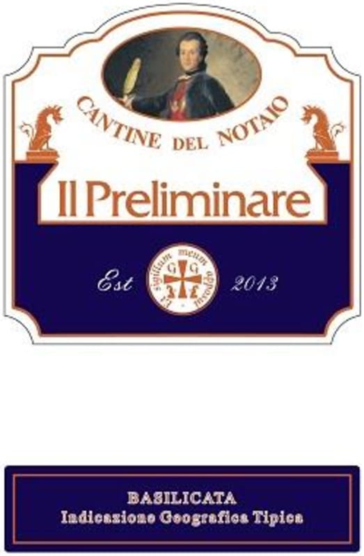 Cantine del Notaio Basilicata Il Preliminare Bianco Secco 2013 Front Label