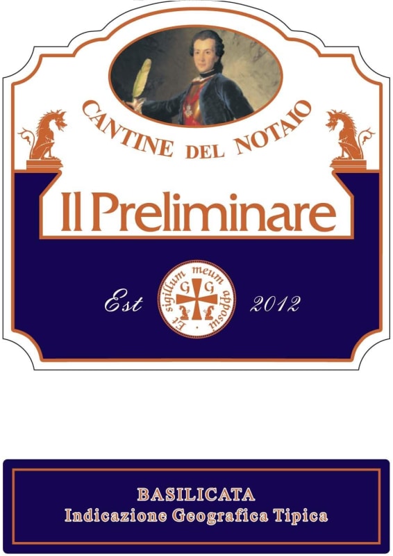 Cantine del Notaio Basilicata Il Preliminare Bianco Secco 2012 Front Label