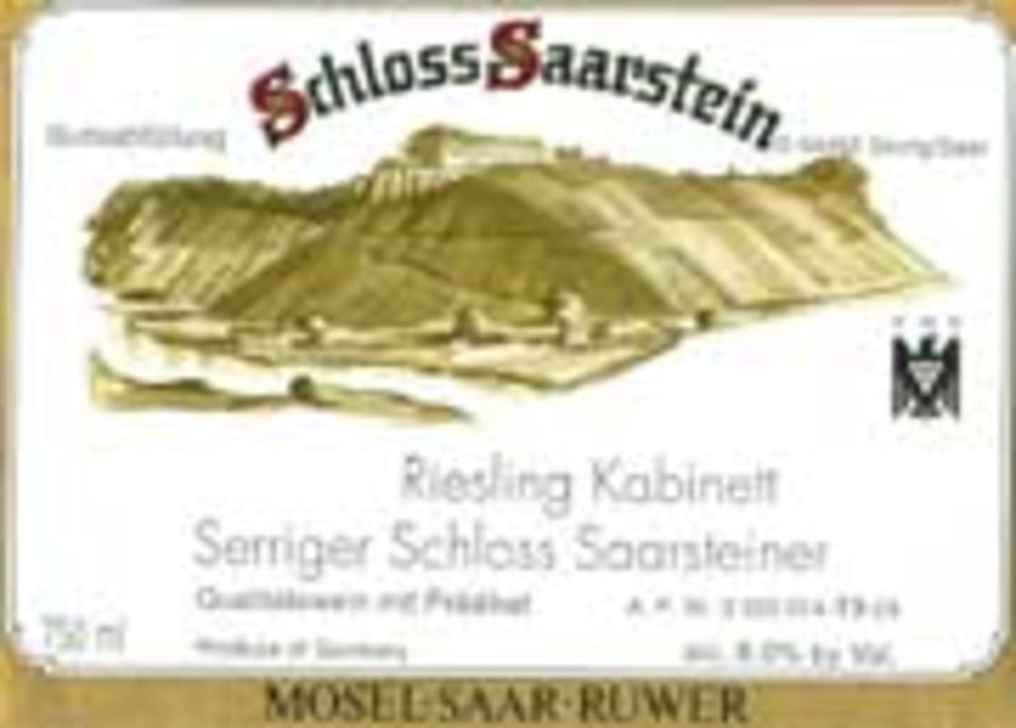 Schloss Saarstein Riesling Kabinett 2003 Front Label
