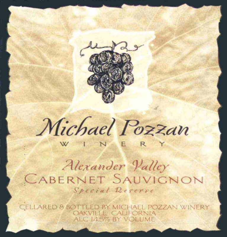 Michael Pozzan Special Reserve Cabernet Sauvignon 2015 Front Label