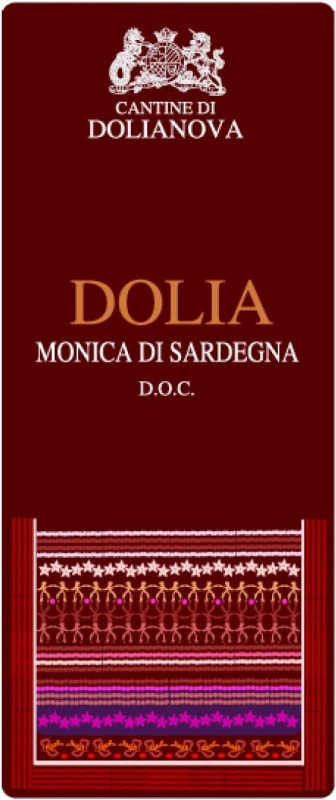 Cantine di Dolianova Monica di Sardegna Dolia 2012 Front Label