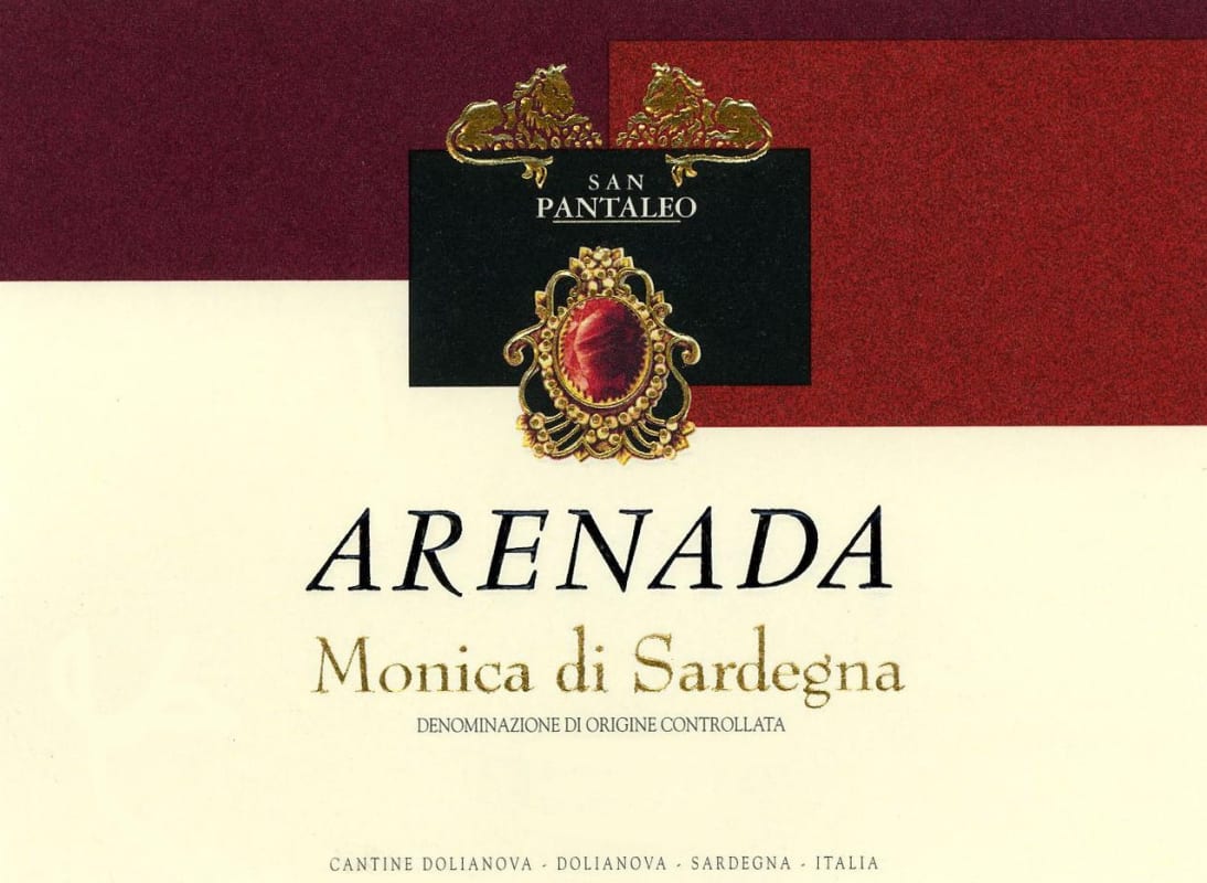 Cantine di Dolianova Monica di Sardegna Arenada 2009 Front Label