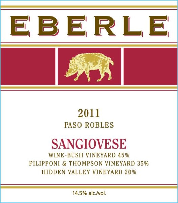 Eberle Sangiovese 2011 Front Label