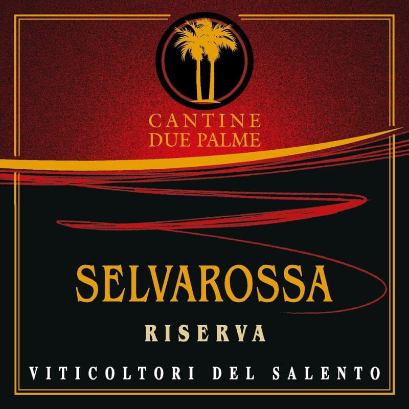 Cantine Due Palme Selvarossa Rosso Riserva 2008 Front Label