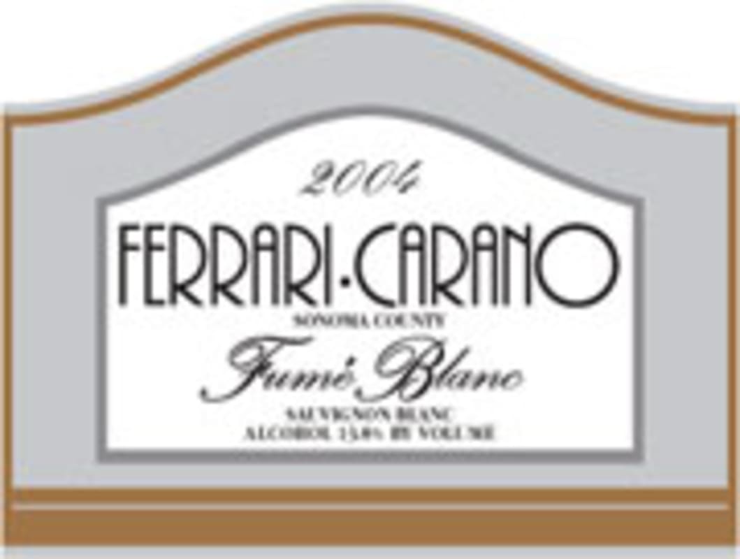 Ferrari-Carano Fume Blanc 2004 Front Label