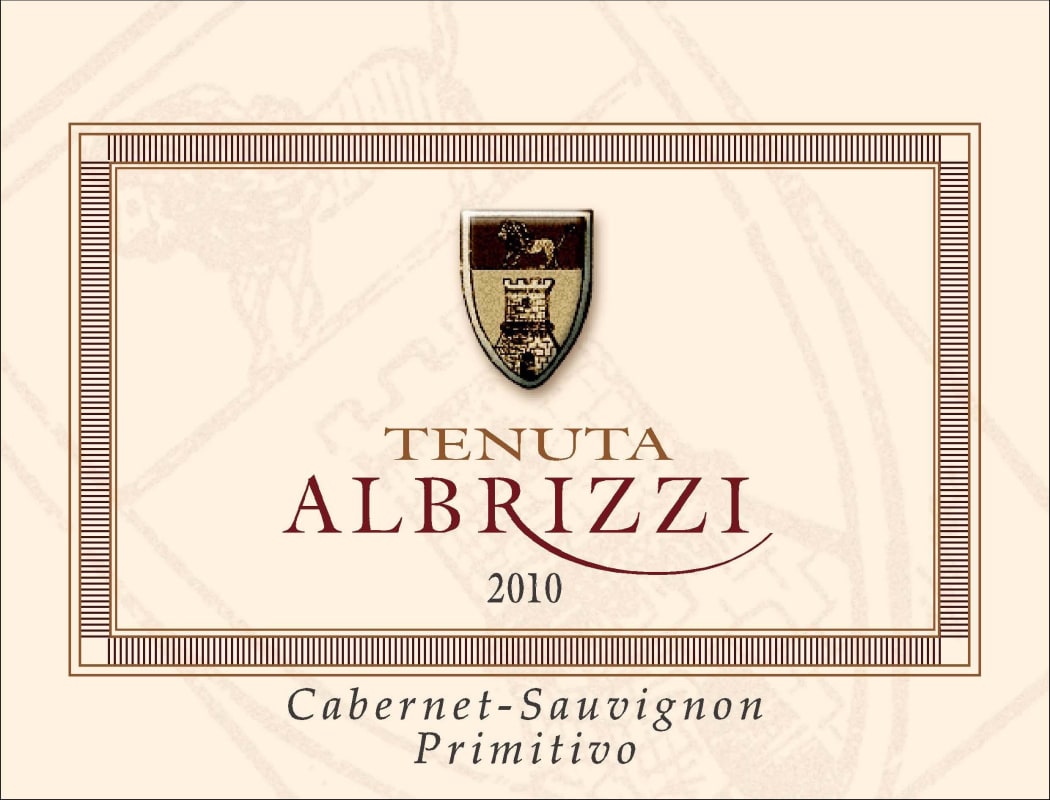 Cantine Due Palme Tenuta Albrizzi Rosso 2010 Front Label