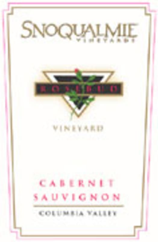 Snoqualmie Rosebud Vineyard Cabernet Sauvignon 2002 Front Label