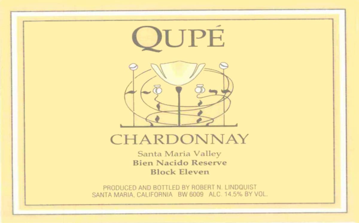 Qupe Bien Nacido Reserve Block Eleven Chardonnay 2004 Front Label