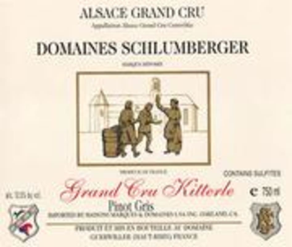 Domaines Schlumberger Kitterle Grand Cru Pinot Gris 1990 Front Label