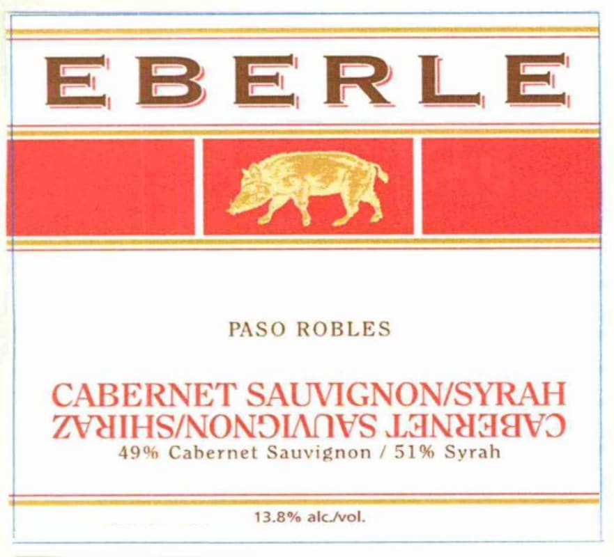 Eberle Cabernet Sauvignon - Syrah Blend 2009 Front Label