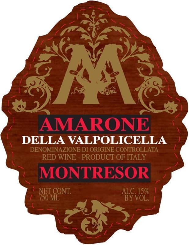 Montresor Amarone della Valpolicella 2012 Front Label