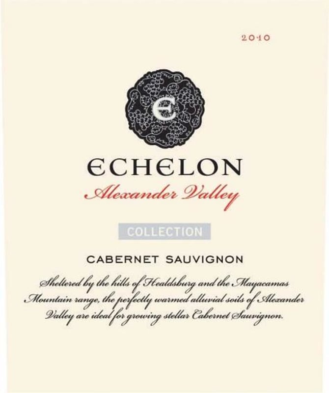 Echelon Collection Cabernet Sauvignon 2010 Front Label