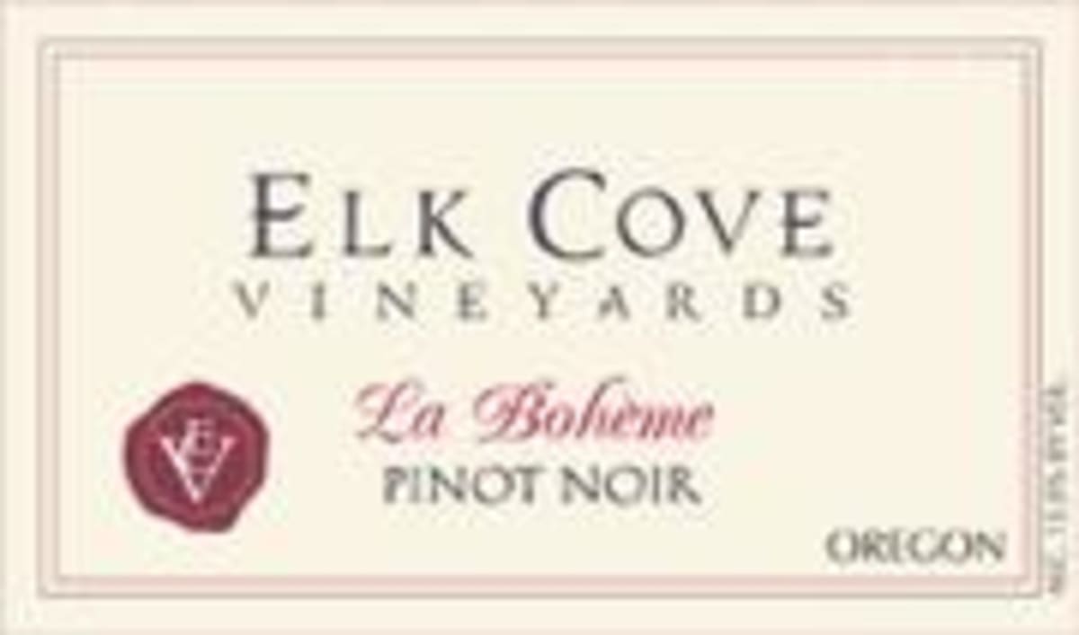 Elk Cove La Boheme Pinot Noir 1996 Front Label