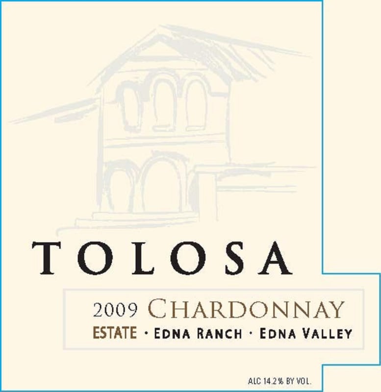 Tolosa Winery Estate Chardonnay 2009 Front Label
