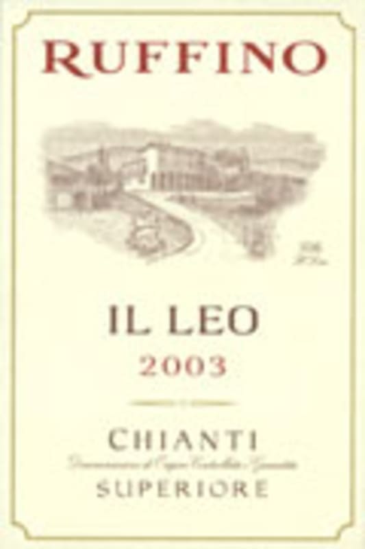 Ruffino Il Leo Chianti Superiore 2003 Front Label
