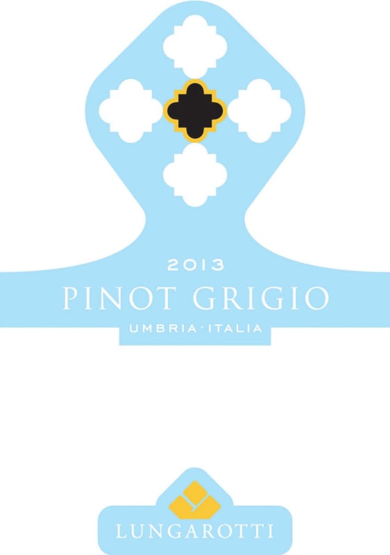 Lungarotti Pinot Grigio 2013 Front Label