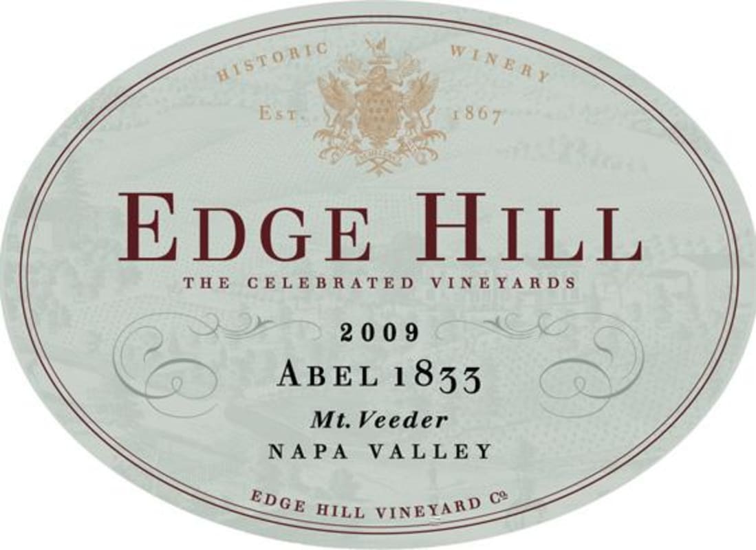 Edge Hill Abel Cabernet Sauvignon 2009 Front Label