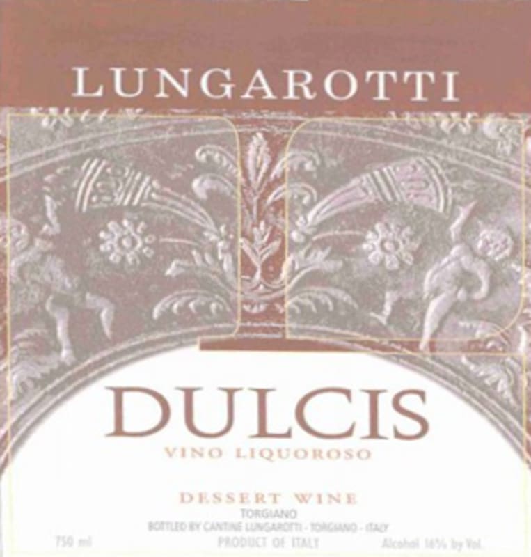 Lungarotti Dulcis Vino Liquoroso 2001 Front Label