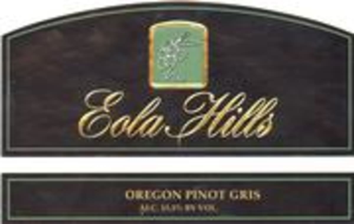 Eola Hills Pinot Gris Front Label