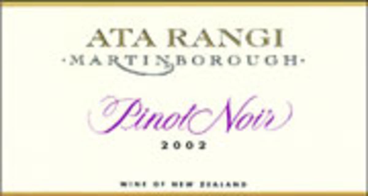 Ata Rangi Pinot Noir 2002 Front Label