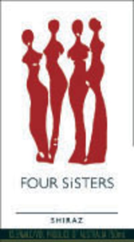 Four Sisters Shiraz 2002 Front Label