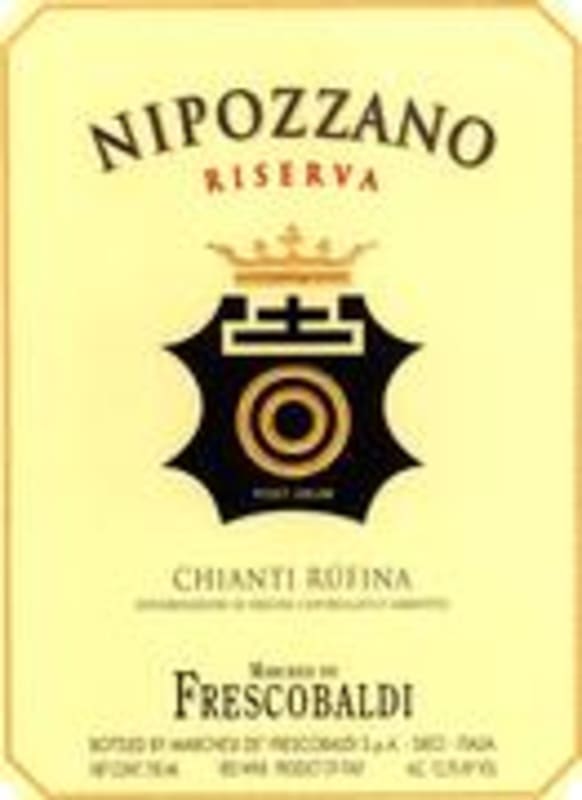Frescobaldi Nipozzano Chianti Rufina Riserva 1996 Front Label