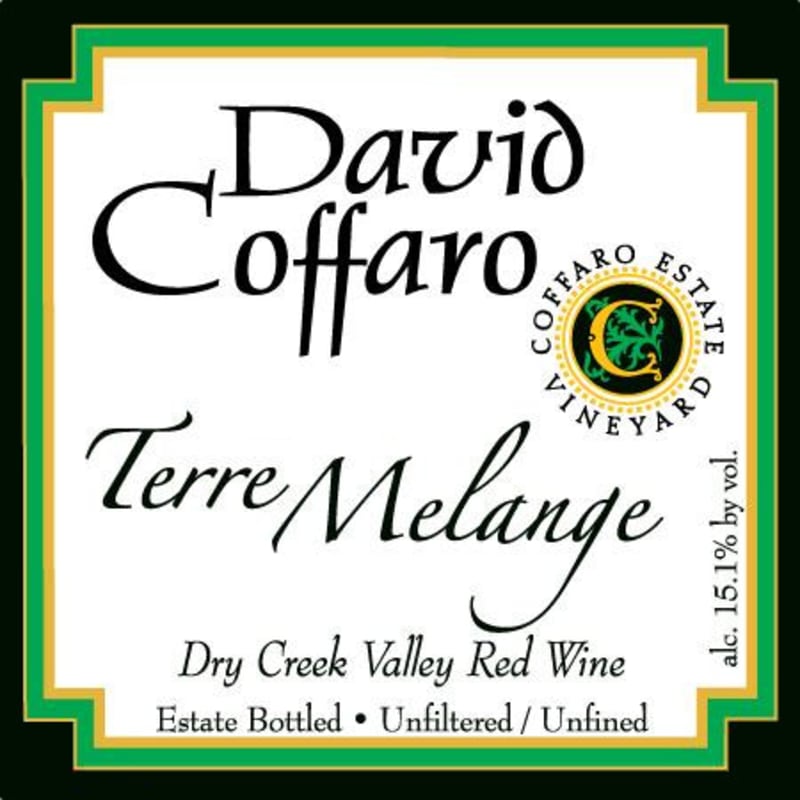 David Coffaro Estate Vineyard Terre Melange 2012 Front Label