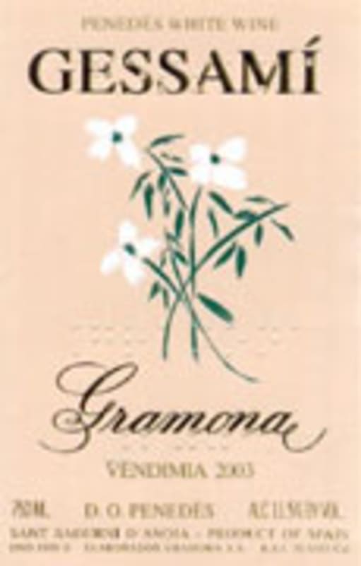 Gramona Gessami Blanco 2004 Front Label