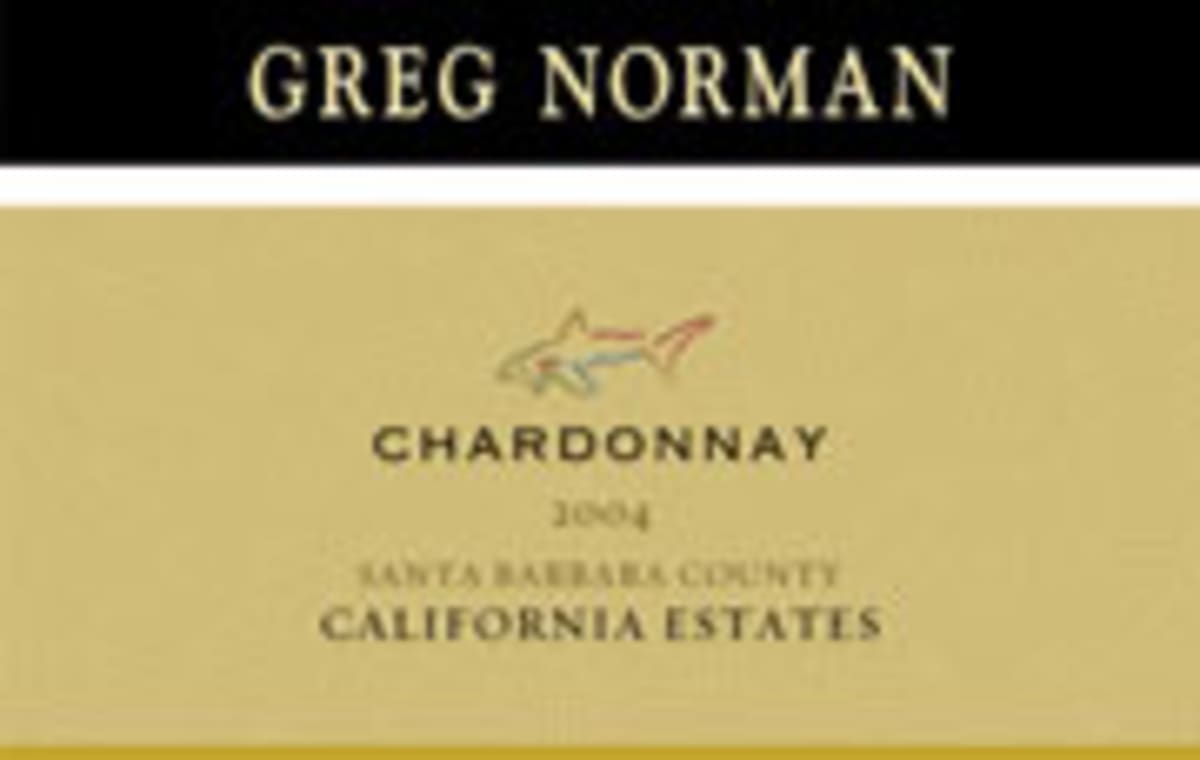 Greg Norman Estates Santa Barbara Chardonnay 2004 Front Label