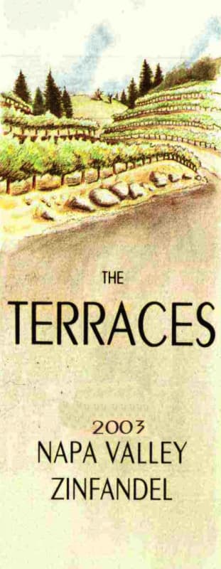 The Terraces Zinfandel 2003 Front Label