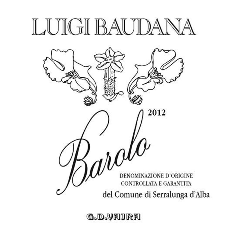 Luigi Baudana Barolo del Comune di Serralunga d'Alba 2012 Front Label