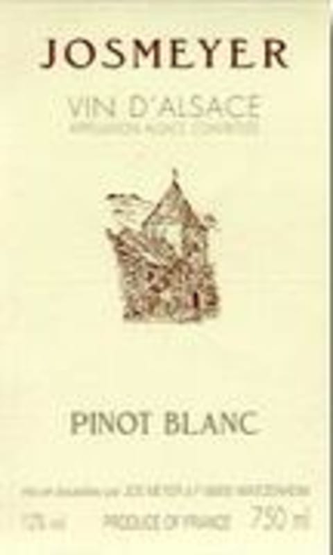 Josmeyer Pinot Blanc 1996 Front Label