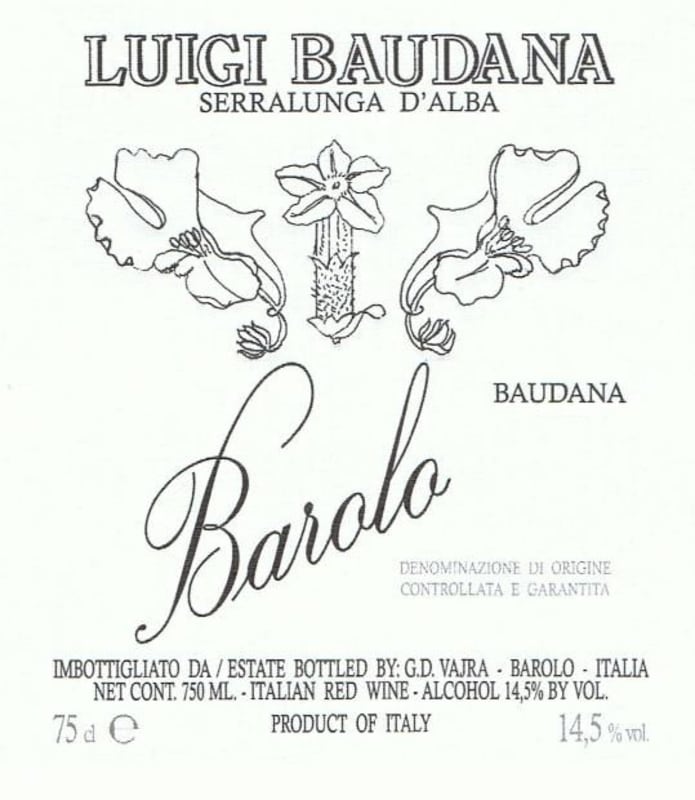 Luigi Baudana Barolo Baudana 2009 Front Label