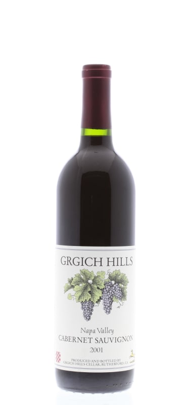 Grgich Hills Estate Cabernet Sauvignon 2001 Front Bottle Shot