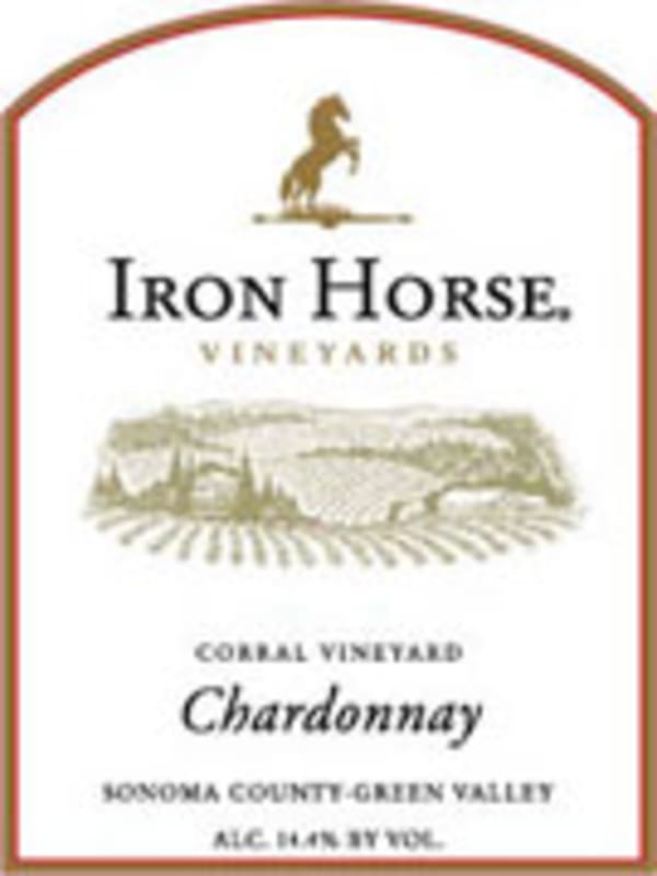 Iron Horse Corral Vineyard Chardonnay 2002 Front Label