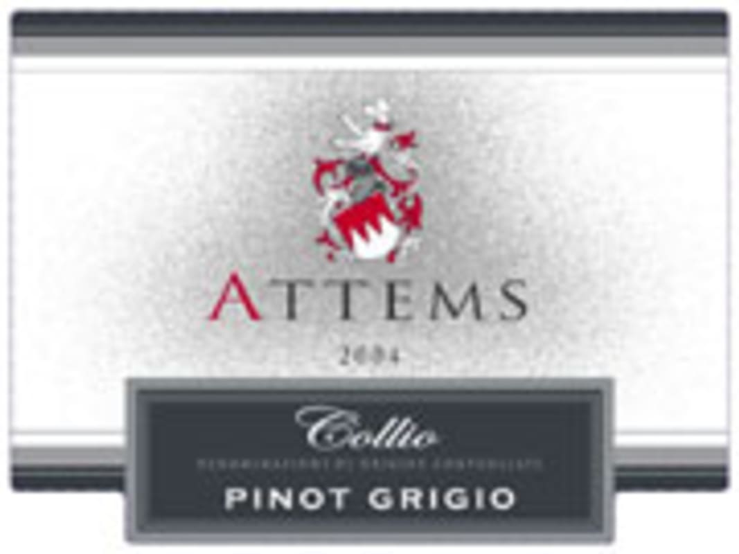 Attems Pinot Grigio 2004 Front Label