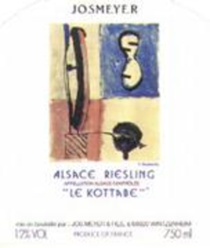 Josmeyer Riesling Le Kottabe 1996 Front Label